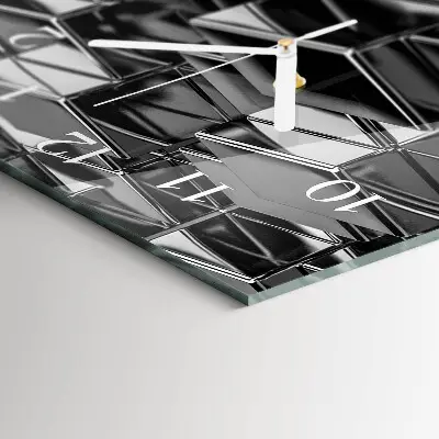 Vertikale Uhr Metallwürfel