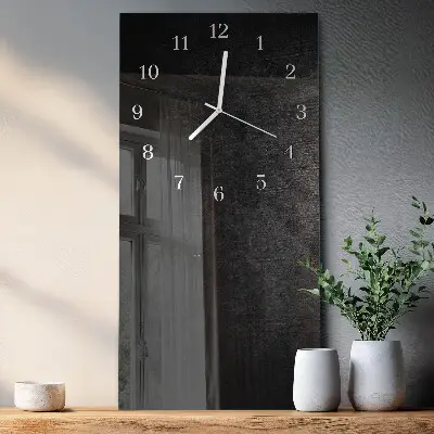 Moderne wanduhr vertikal Platte