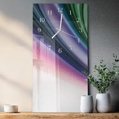 Wanduhr mit motiv vertikal Abstrakte Linien
