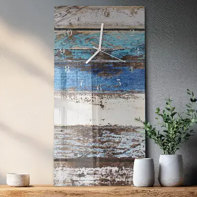 Vertikale glas wanduhr Boden