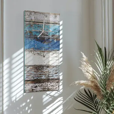 Vertikale glas wanduhr Boden