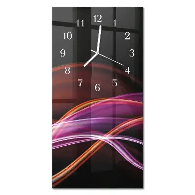 Vertikale glas wanduhr Abstrakte Kunst