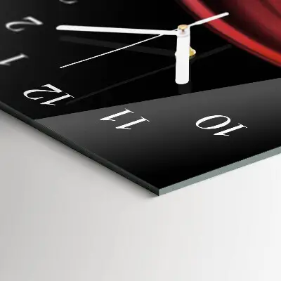 Vertikale glas wanduhr Abstrakte Kunst