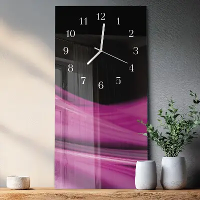 Wanduhr design ausgefallen vertikal Abstrakte Linien