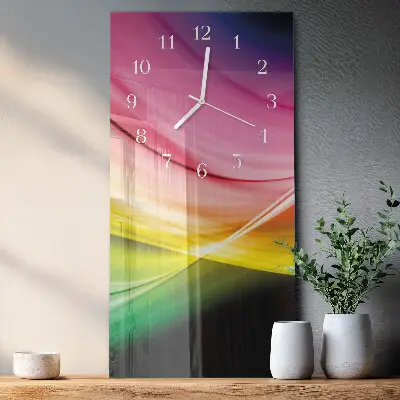 Vertikale Uhr Abstrakte Linien