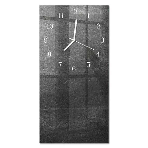 Moderne wanduhr vertikal Graphit