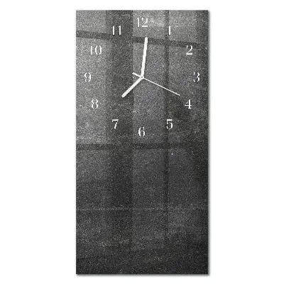Moderne wanduhr vertikal Graphit