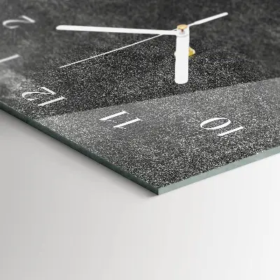 Moderne wanduhr vertikal Graphit