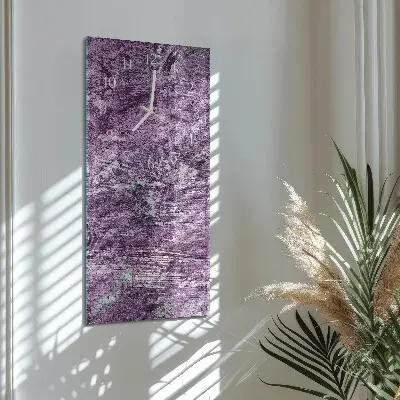 Vertikale glas wanduhr Chaos