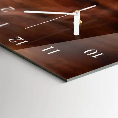 Vertikale glas wanduhr Becher