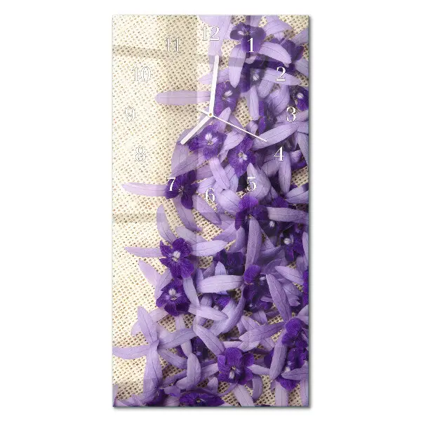 Vertikale Uhr Lavendel