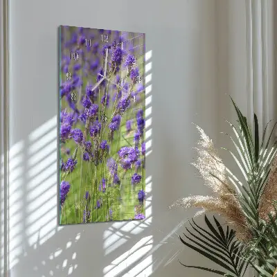 Wanduhr mit motiv vertikal Lavendel