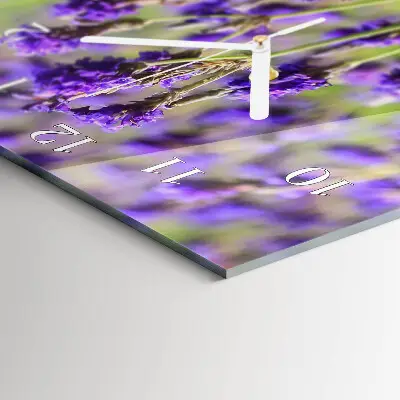 Wanduhr mit motiv vertikal Lavendel