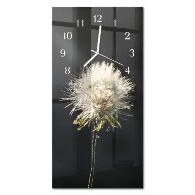 Wanduhr mit motiv vertikal Mariendistel