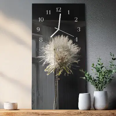 Wanduhr mit motiv vertikal Mariendistel