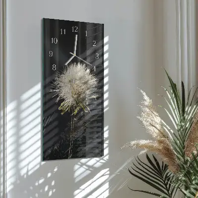 Wanduhr mit motiv vertikal Mariendistel
