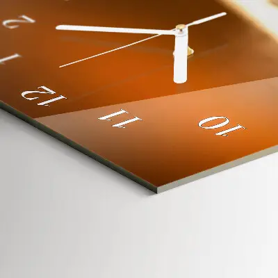 Moderne wanduhr vertikal Kaffeebohnen