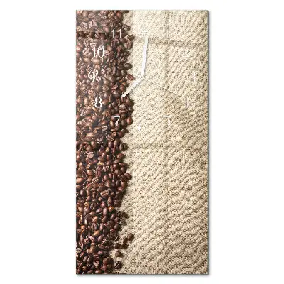 Vertikale Uhr Kaffeebohnen