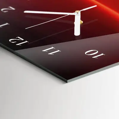 Vertikale glas wanduhr Abstraktion