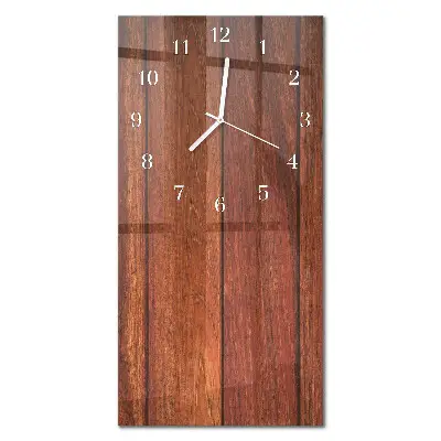 Moderne wanduhr vertikal Holz