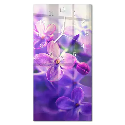 Vertikale Uhr Blumen