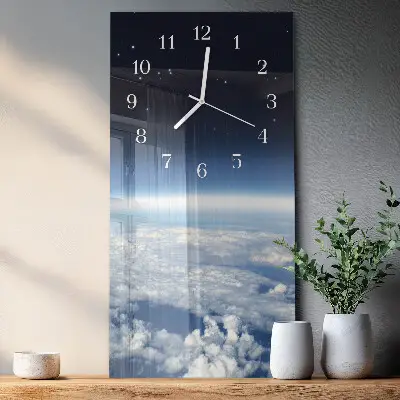 Wanduhr mit motiv vertikal Das Universum der Erde