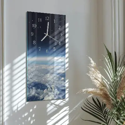Wanduhr mit motiv vertikal Das Universum der Erde