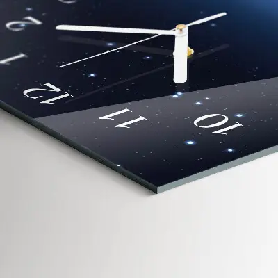 Wanduhr mit motiv vertikal Das Universum der Erde