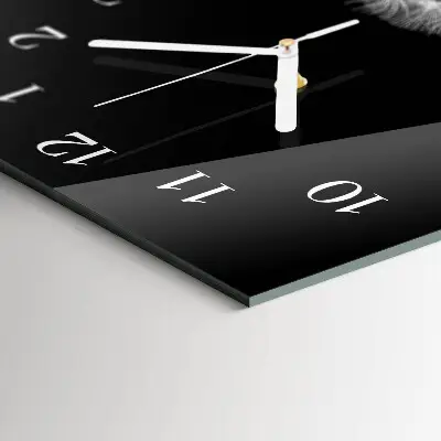 Vertikale glas wanduhr Löwenzahn