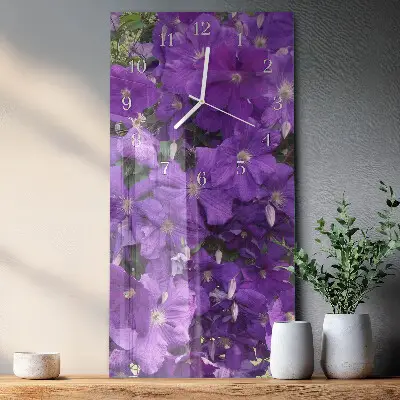 Wanduhr mit motiv vertikal Primeln