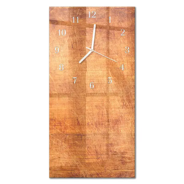 Vertikale glas wanduhr Holzbretter