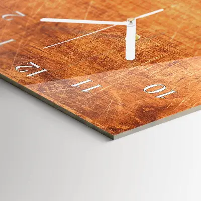 Vertikale glas wanduhr Holzbretter