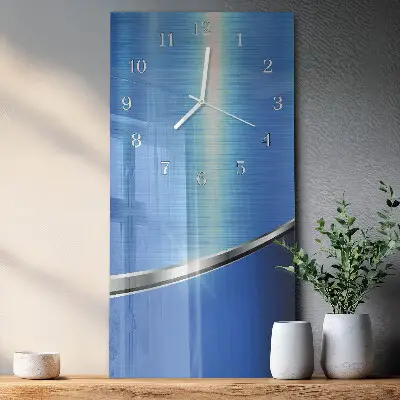 Vertikale glas wanduhr Muster