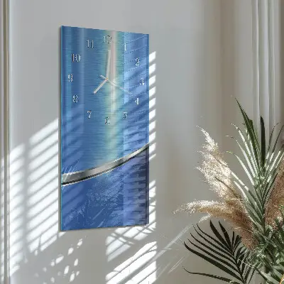 Vertikale glas wanduhr Muster