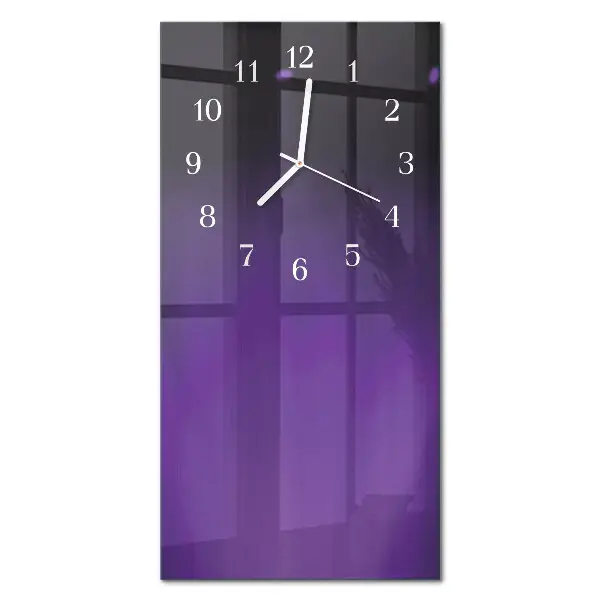 Vertikale glas wanduhr Muster
