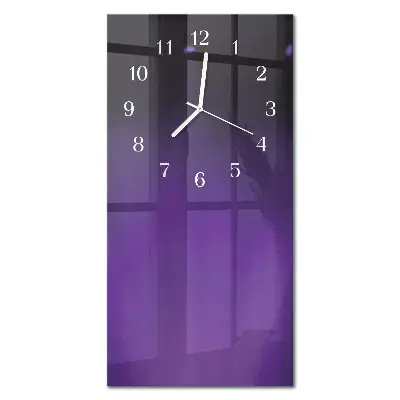 Vertikale glas wanduhr Muster