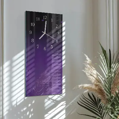 Vertikale glas wanduhr Muster