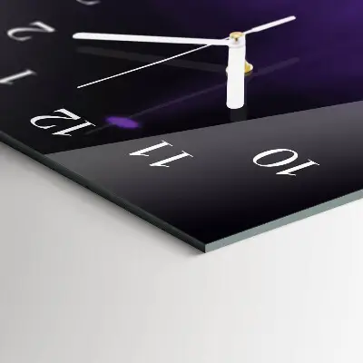 Vertikale glas wanduhr Muster