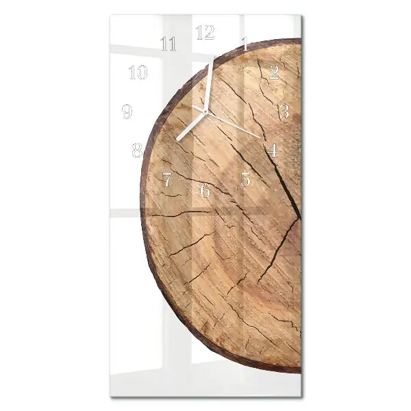 Wanduhr mit motiv vertikal Holzbalken