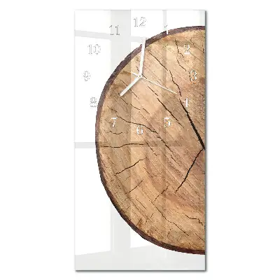 Wanduhr mit motiv vertikal Holzbalken