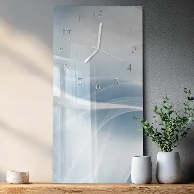 Moderne wanduhr vertikal Abstrakte Linien