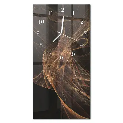 Vertikale glas wanduhr Muster