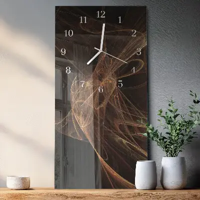 Vertikale glas wanduhr Muster