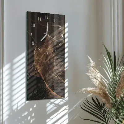 Vertikale glas wanduhr Muster