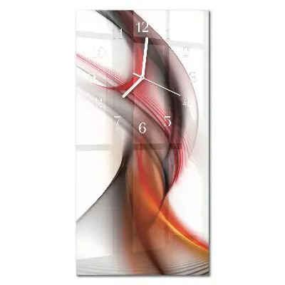 Wanduhr design ausgefallen vertikal Abstrakte Linien