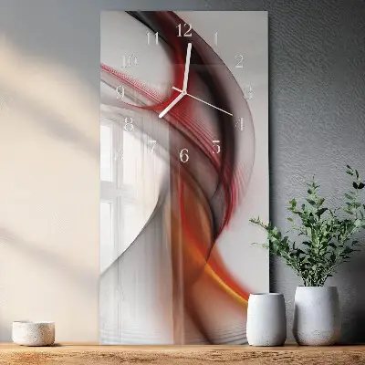Wanduhr design ausgefallen vertikal Abstrakte Linien