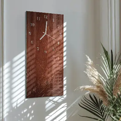 Moderne wanduhr vertikal Holzpaneele