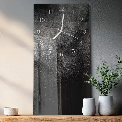 Vertikale glas wanduhr Sand