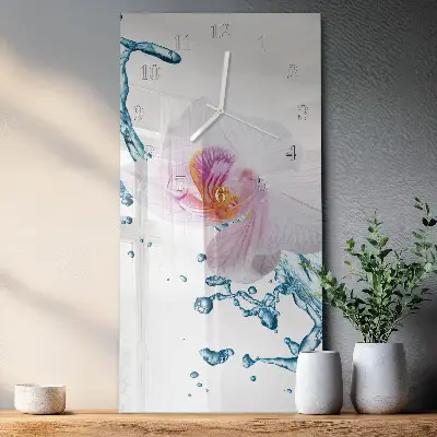 Vertikale Uhr Orchidee