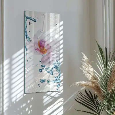 Vertikale Uhr Orchidee